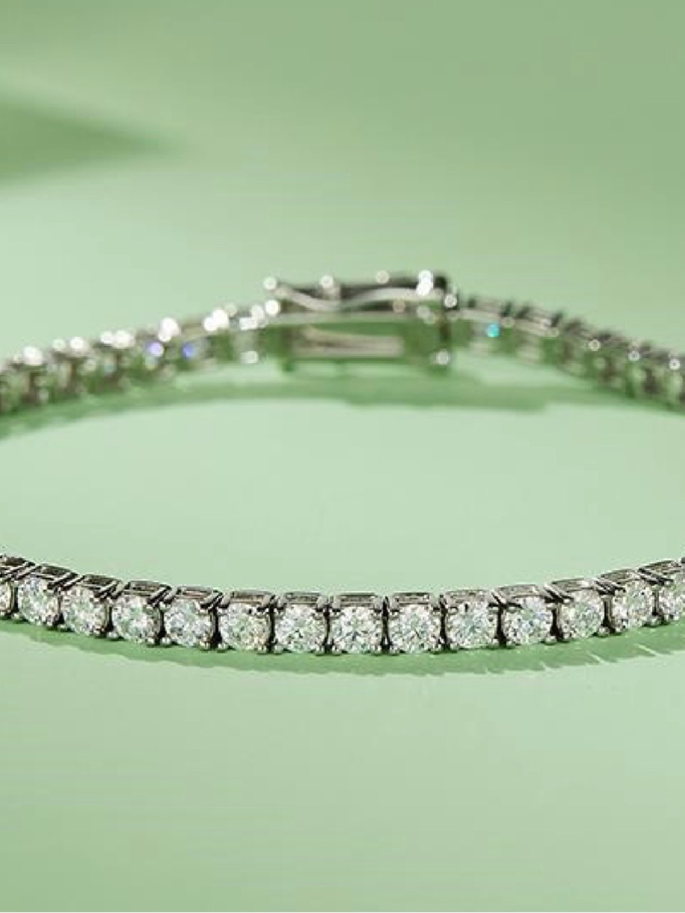 💯 % real 4mm Moissanite Tennis Bracelet 🔥